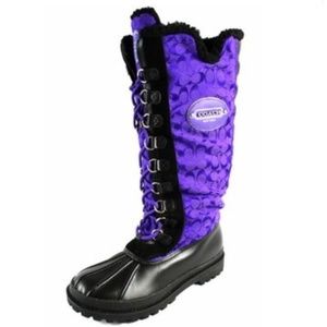 Coach Libby Purple/Black Winter Duck Boots